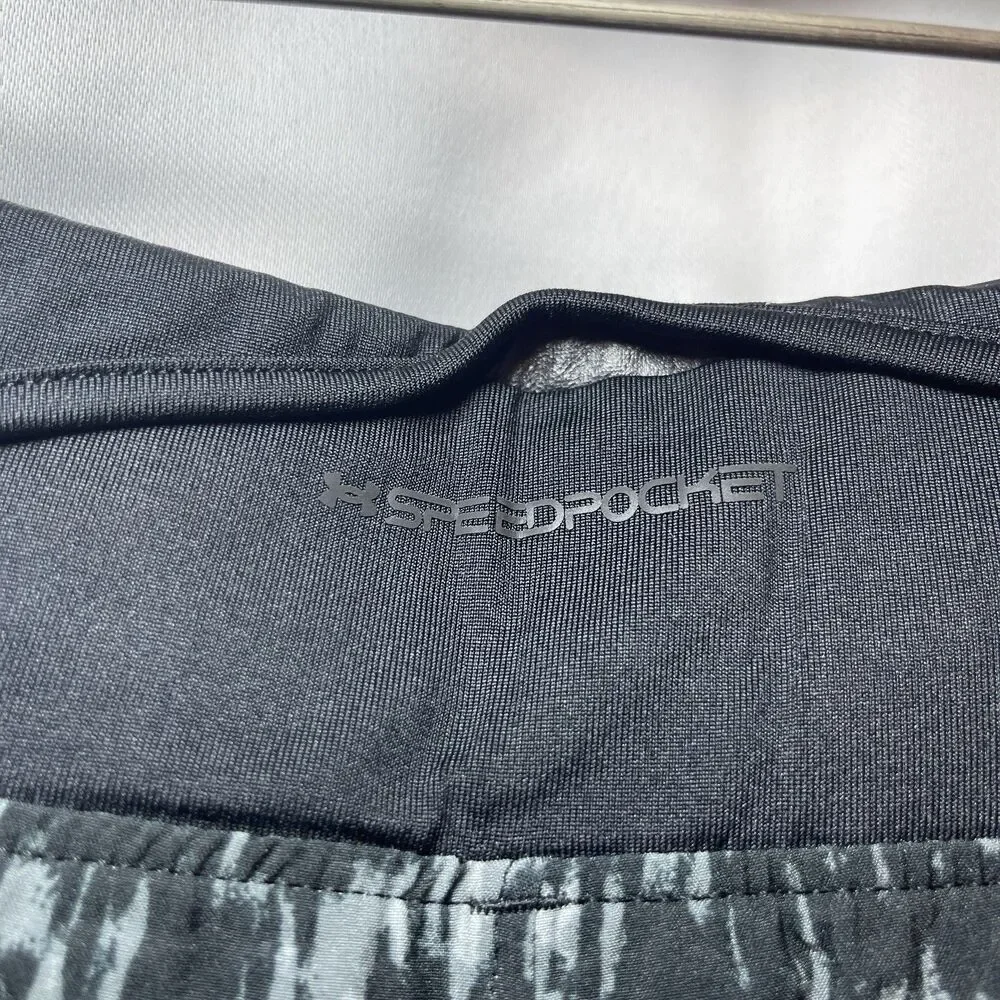 Under Armour UA Launch Elite 5” Running Print Shorts Mens XL 1383267 Black $55